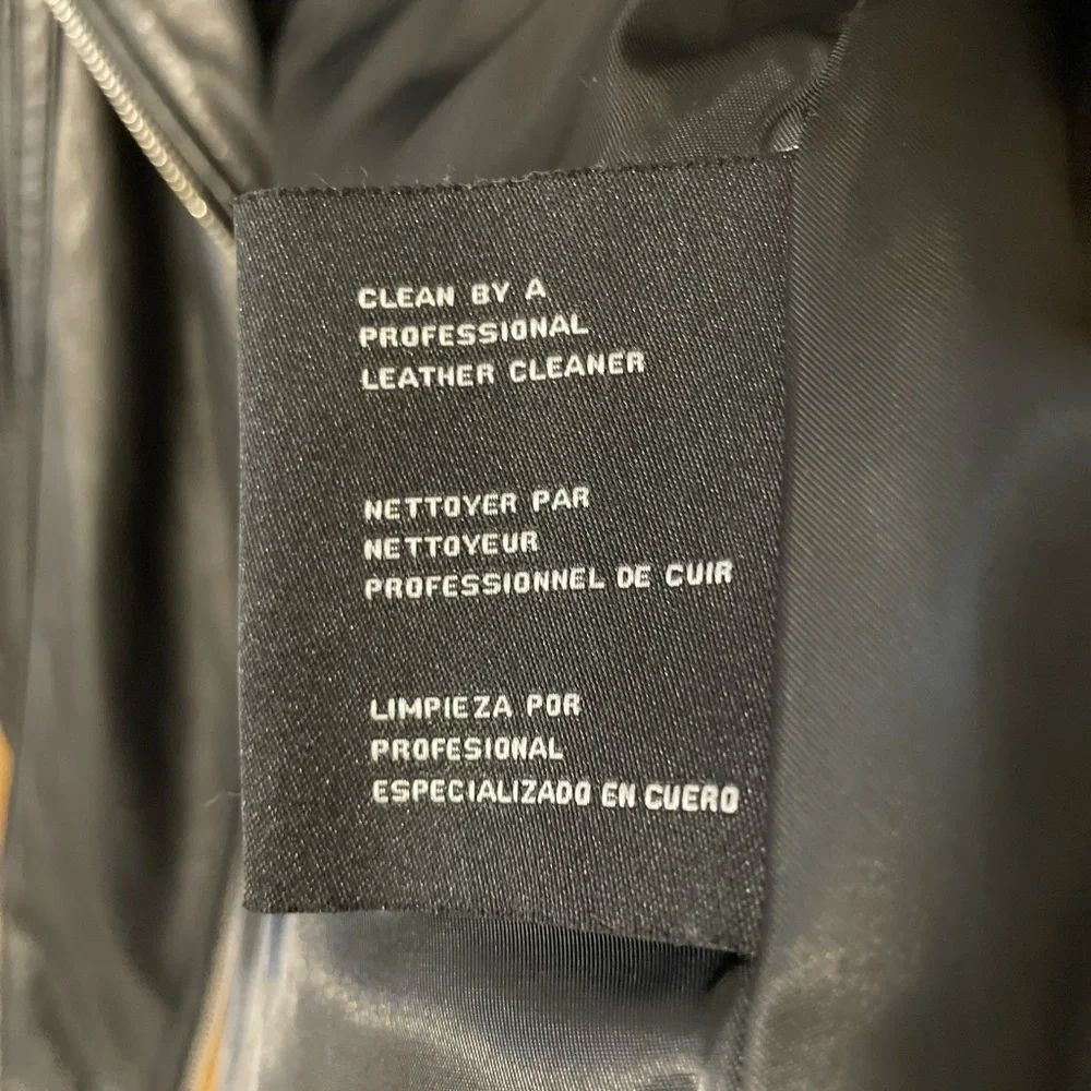MICHAEL Michael Kors Women’s Black 100% Leather Moto Jacket Size Small - Picture 9 of 9